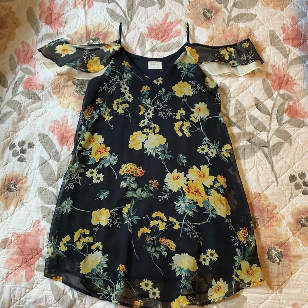 Floral off the shoulder dress